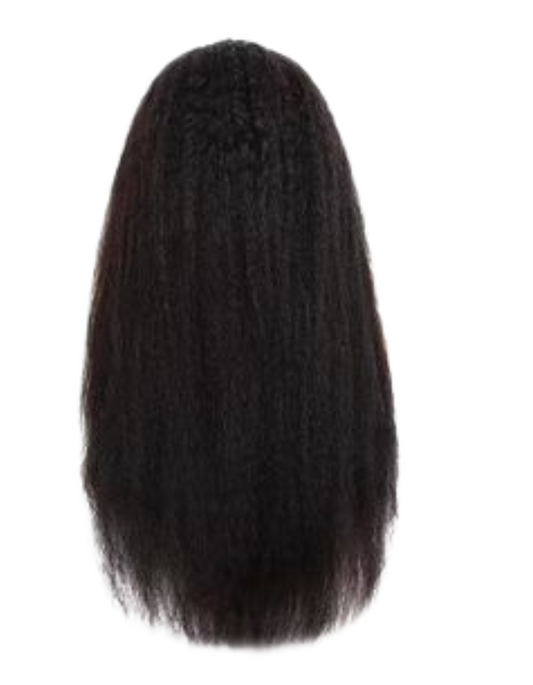 Kinky Straight Virgin Human Hair Wig